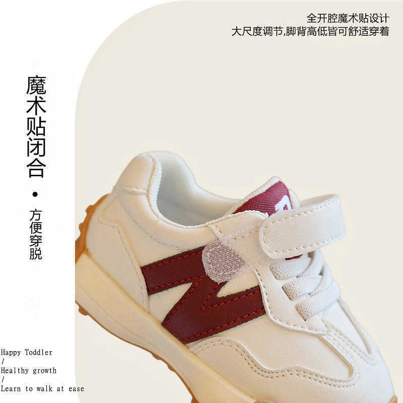 Athletic Outdoor Baby shoes spring and autumn anti slip soft soled walking shoes baby girl childrens sports shoes boys winter suede dad shoesY250314G5