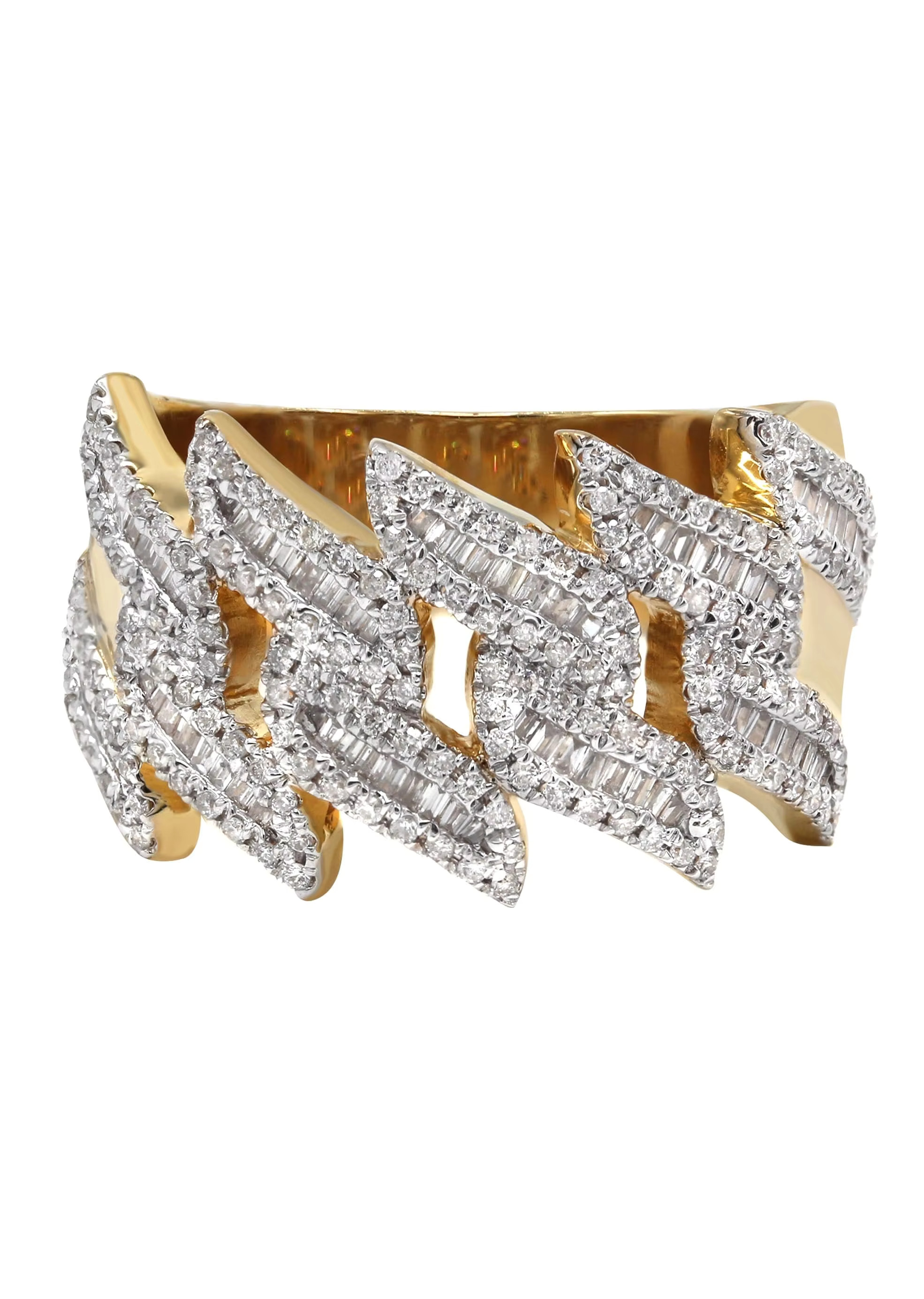 Unisex Fine Sterling Silver Wedding Rings Hip-Hop Style Best Prices Fully Iced VVS Moissanite Diamond Star Cross Gold Jewelry
