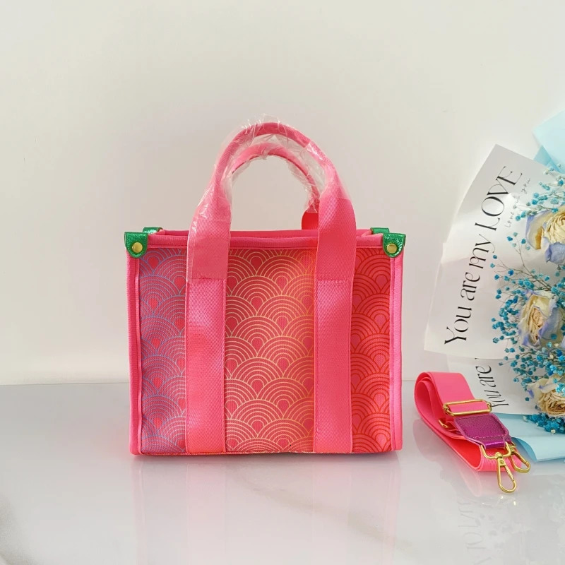 Pink Bag High Capacity Hand Bag Canvas Tote Bag er s Womens Handbag Fashion Shoulder Bag Firmate 250314