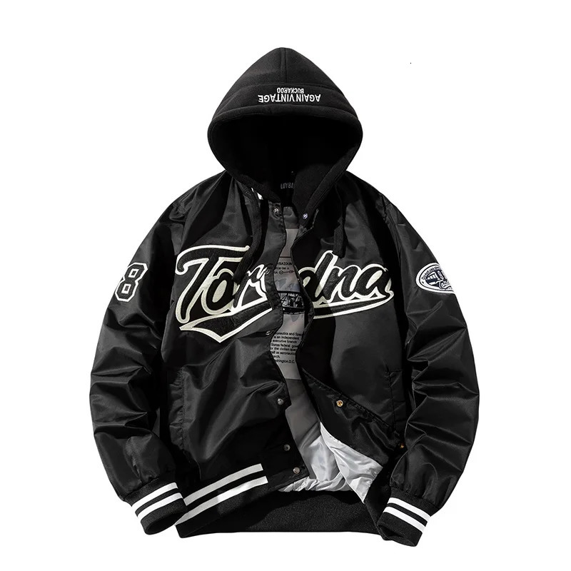 Hip hop baseball jacket mens ed letter streetwear fashionable retro windproof spring and autumn couple 250313