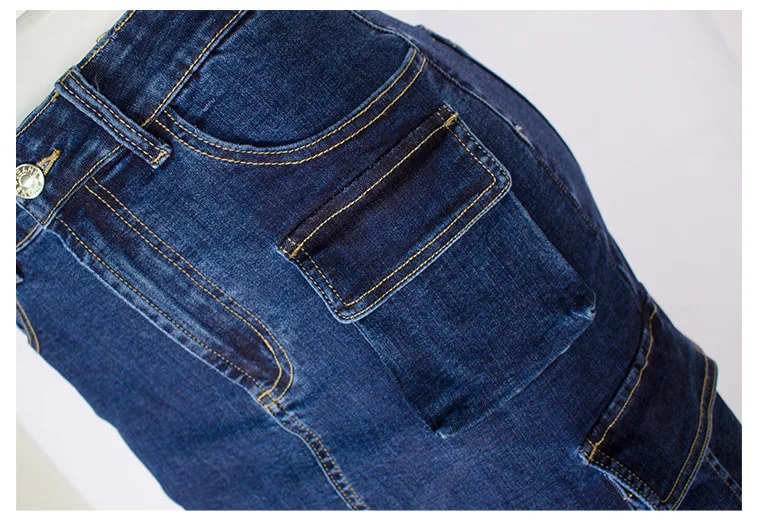Cargo Denim Skirt Jeans Womens Elegant Multi Pocket Front Split Long Packaging Skirts Irregular Work Clothes Street Coat Set XS 250310