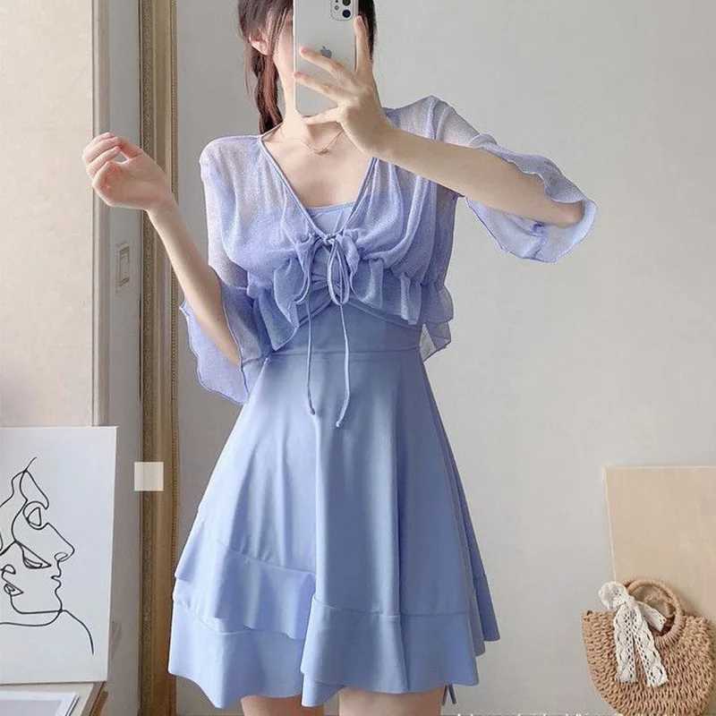 Womens split style new conservative Fsh cover and weight loss fashionable high-end swimsuitXJ250315