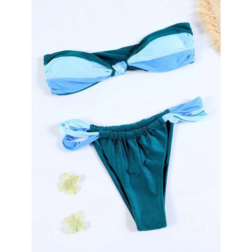 Banribbikini - Women's two-piece swimsuit, patchwork set, sexy, beachwear, new collection, 2024