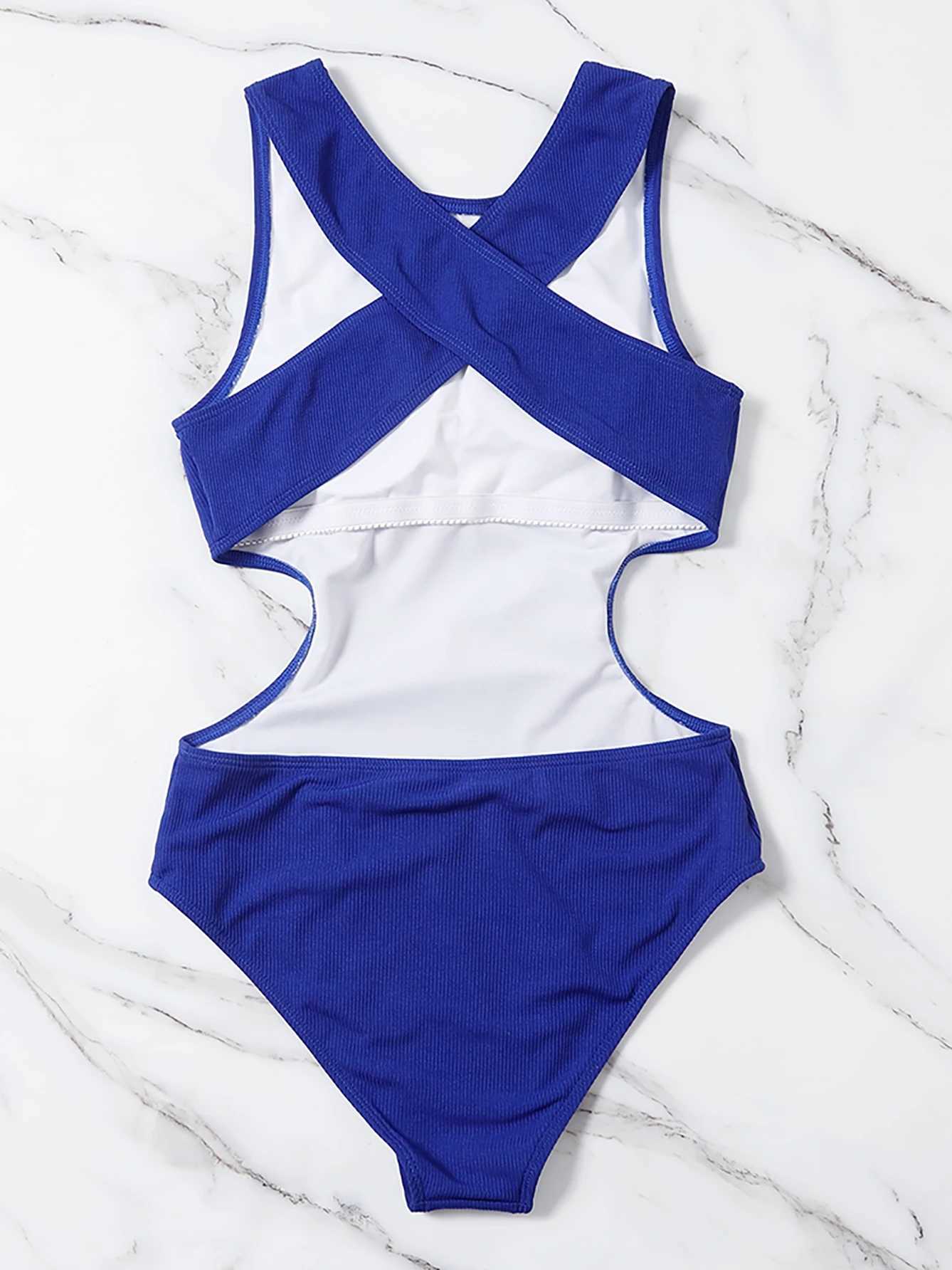 Sexy pure SS swimsuit womens 2025 one-piece swimsuit Fa swimsuit womens beach swimsuit Monokini swimsuitXJ250315