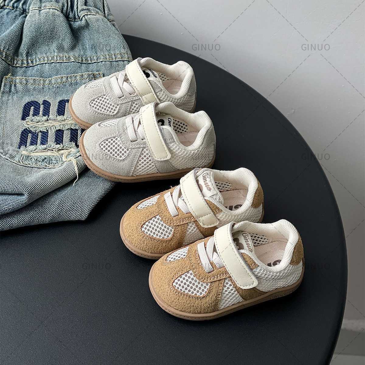 Athletic Outdoor 15-30 Baby spring and summer baby walking shoes soft soled breathable mesh shoes girls board shoes boys sports shoesY25031430JE