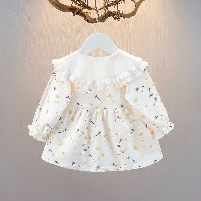 Girl's Dresses Girl's Spring Floral Dress, Western Spring Dress, Baby Girl Korean Version Dress, Baby Spring Dress