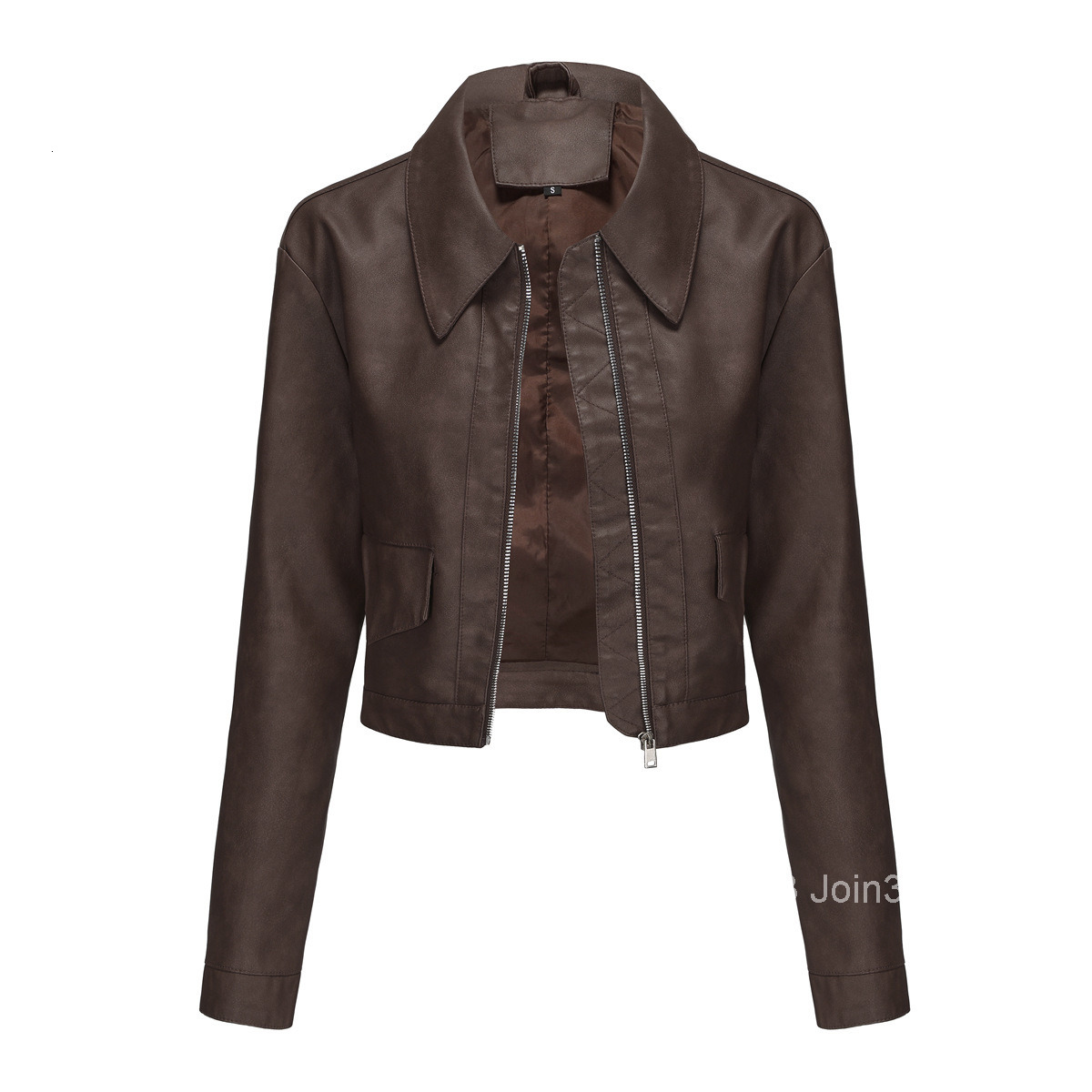 Fashion Spring and Autumn New Thin Leather Jacket Womens Long Sleeve Casual Womens Coat Fashion Leather Jacket Join3