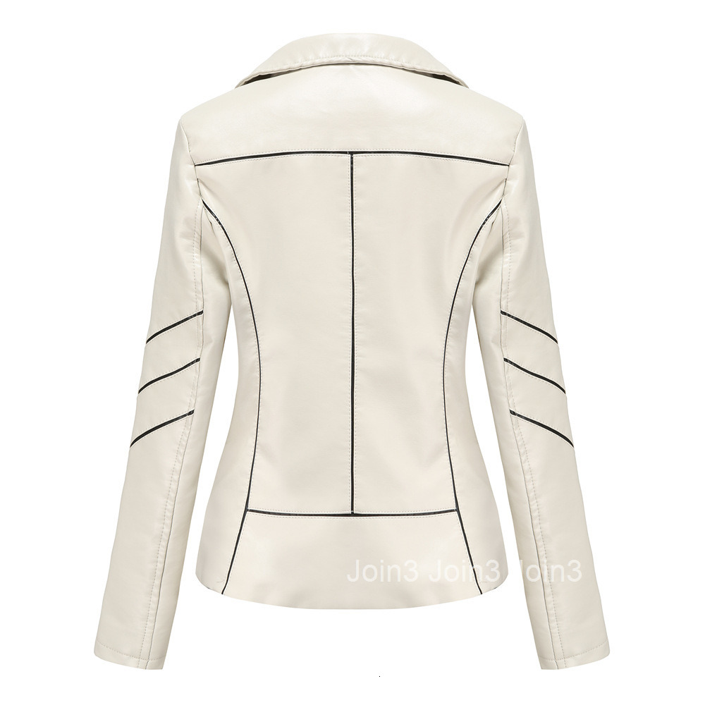 Fashion Leather Jacket Womens Thin Pu Short Coat Spring and Autumn Jacket Motorcycle Suit Womens New Style