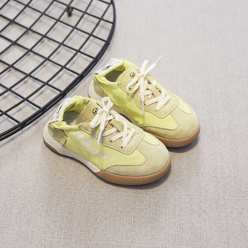 Athletic Outdoor Childrens lace up sand nail flat casual sports shoes girls ballet versatile Forrest training single shoesY250314BKM6