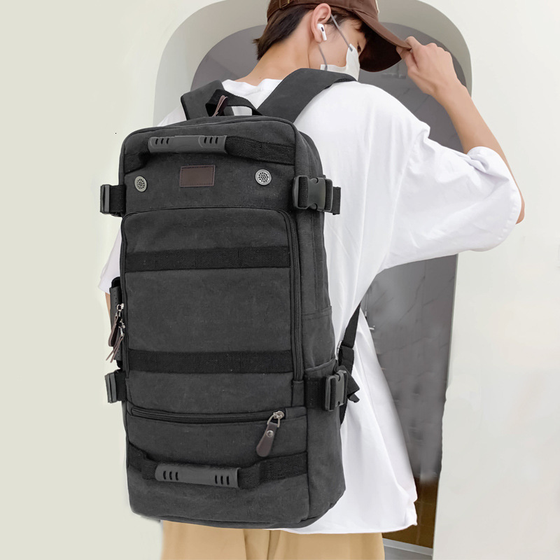 designer bag Men's and women's hand-held crossbody canvas backpacks, sports outdoor travel bags, multiple compartments, large capacity backp