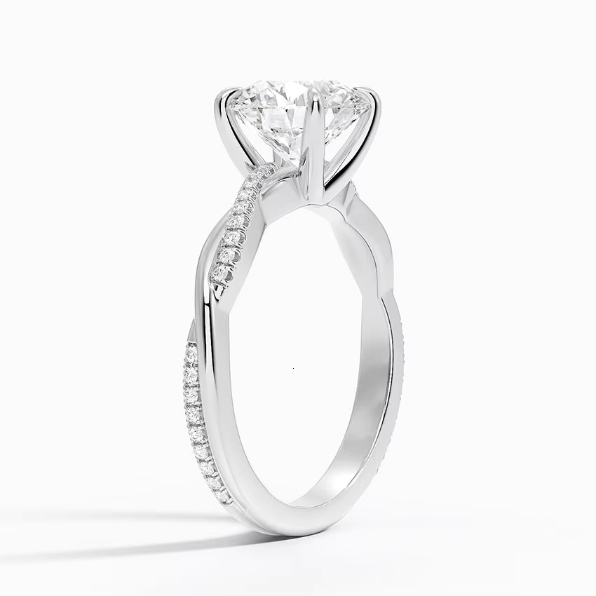 Oval Moissanite Womans 925 Silver Unique Rings Luxury Ring 14K 18K Lab Grown Diamond Engagement Ring For Women Moissanite