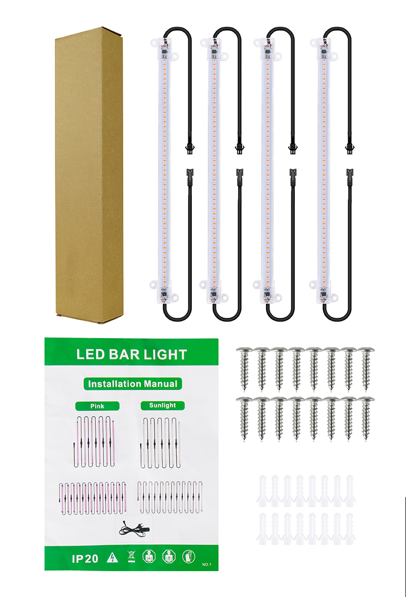 Efficient Full Spectrum LED Grow cabinet Tubes - Remote Controlled Lighting Solution for Optimal Plant Cultivation