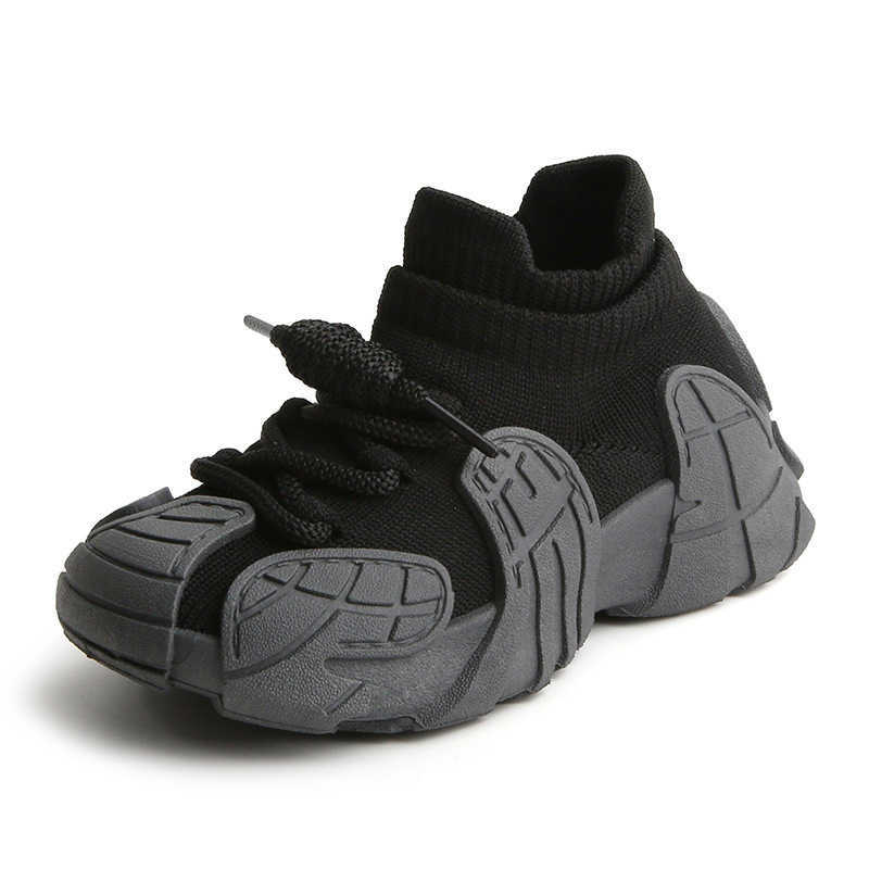 Athletic Outdoor Childrens sports shoes 2025 Spring and Autumn boys casual shoes mesh shoes fly woven girls socks shoes baby white shoesY2503143E6P