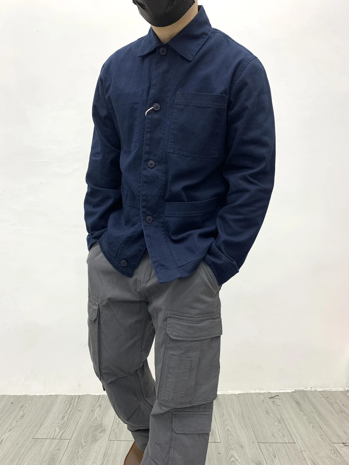 Vintage Classic Multi Pockets Jackets for Men Spring Autumn Fall Retro American Casual 100% Cotton Workwear Coats Cargo Outwear 250312