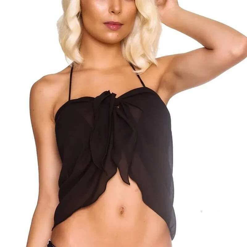 Women's short sleeved swimsuit beach cache bikini wrapped pure chiffon short skirt scarf swimsuit swimsuit