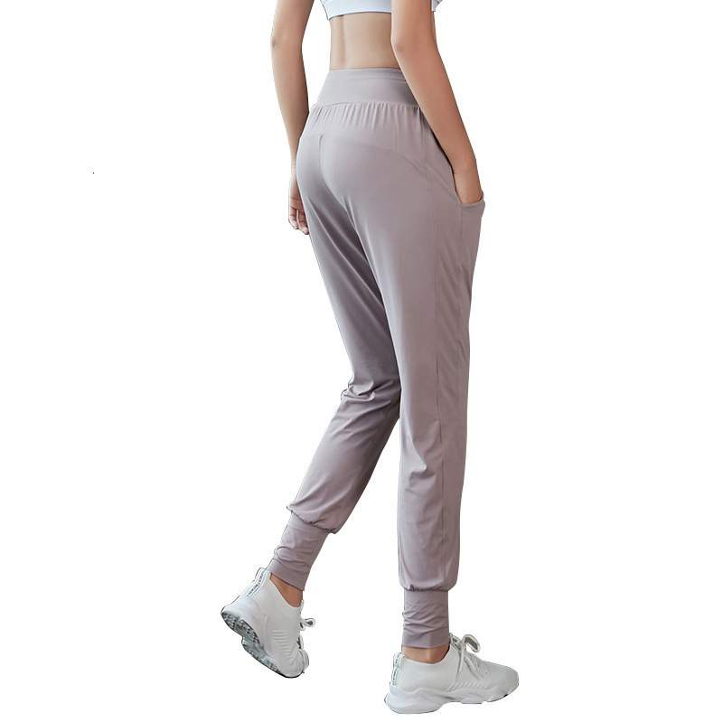 New Yoga for Women, Loose Casual Harun, Small Foot Closure, Running and Fitness Pants, Pocket Training, School Uniform Pants tracksuit