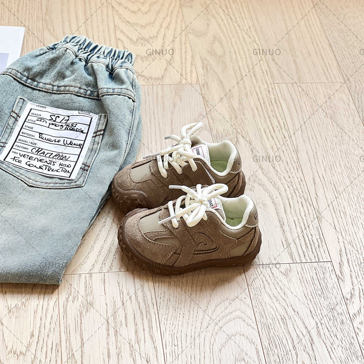 Athletic Outdoor 16-30 Childrens sports shoes walking shoes baby girls soft soled baby shoes spring and autumn styles boys casual shoesY250314RBXX