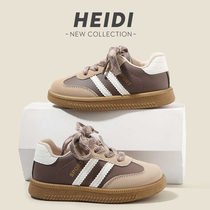 Athletic Outdoor Childrens moral training shoes 2025 Spring and Autumn boys sports shoes casual board shoes girls white shoes soft soled baby Forrest 