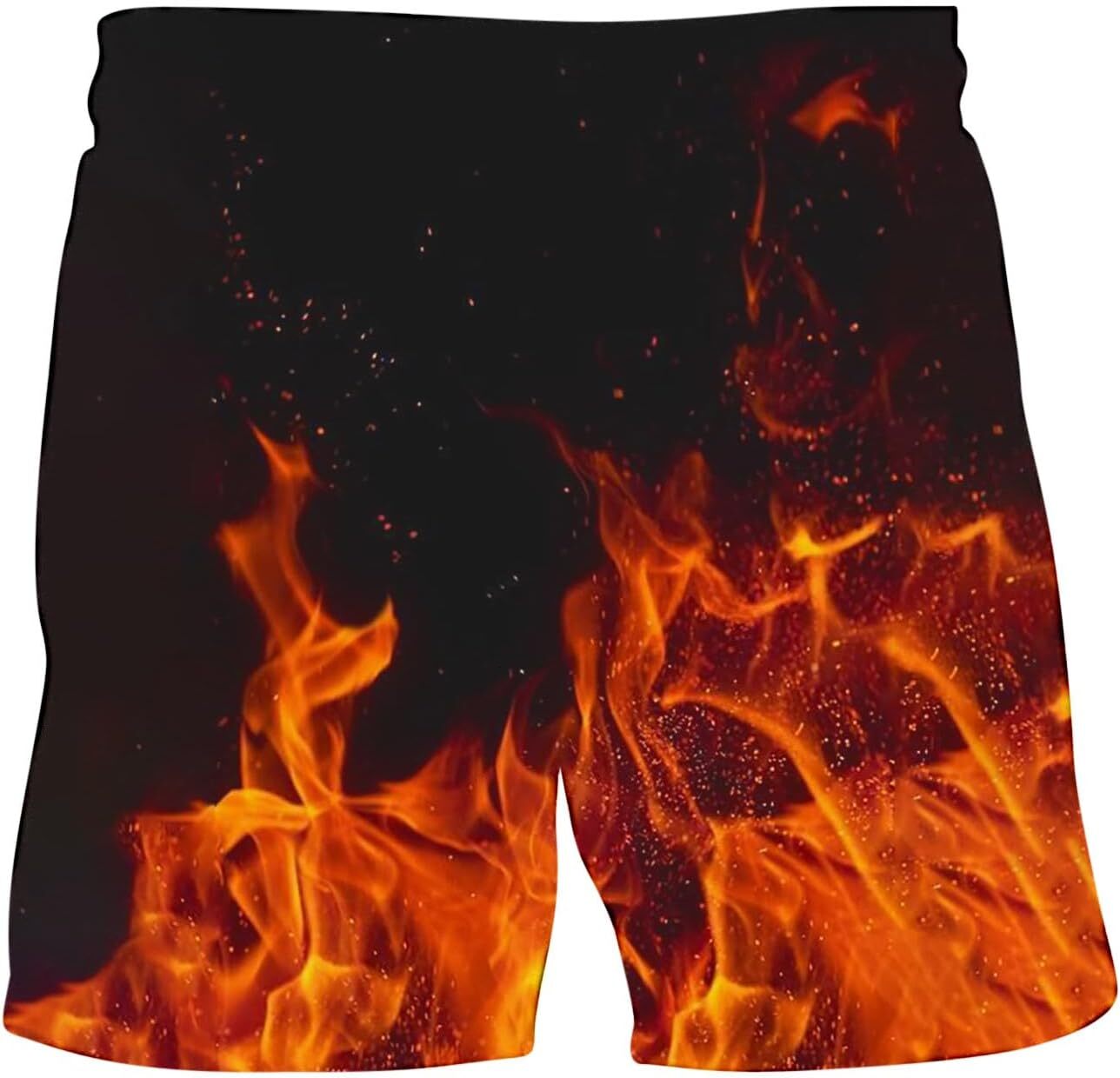 Mens Swim Trunks with Quick Dry Swim Shorts Swimming Trunks Bathing Suit Boardshorts Classic Flame 3D Printed Hawaii Short 1