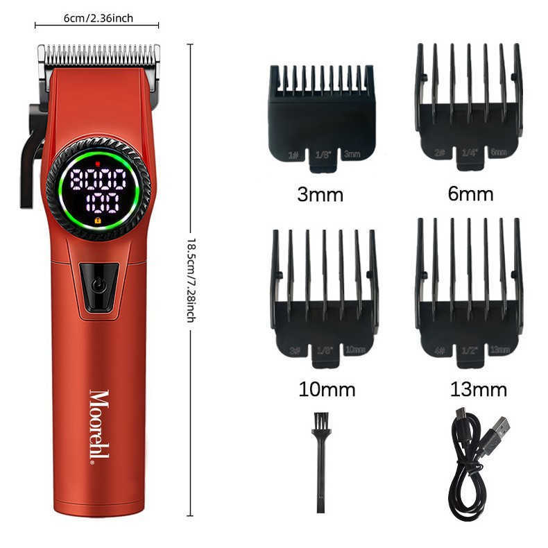 Aoko D6 electric cutting clipper hair salon special electric fader digital display electric USB charging W240806