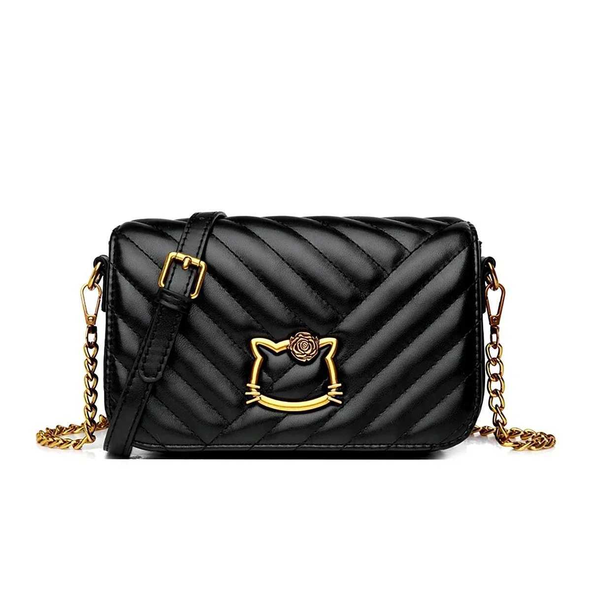Womens cross shaped bag is fashionable and retro 2024 new shoulder bag trend Korean small square womens bag Y250315