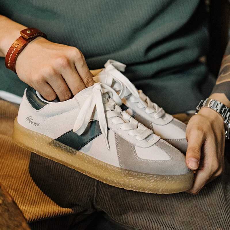 Madden mens retro training shoes 2023 autumn and winter new low board casual mens sports shoes thick soled shoes Y250315