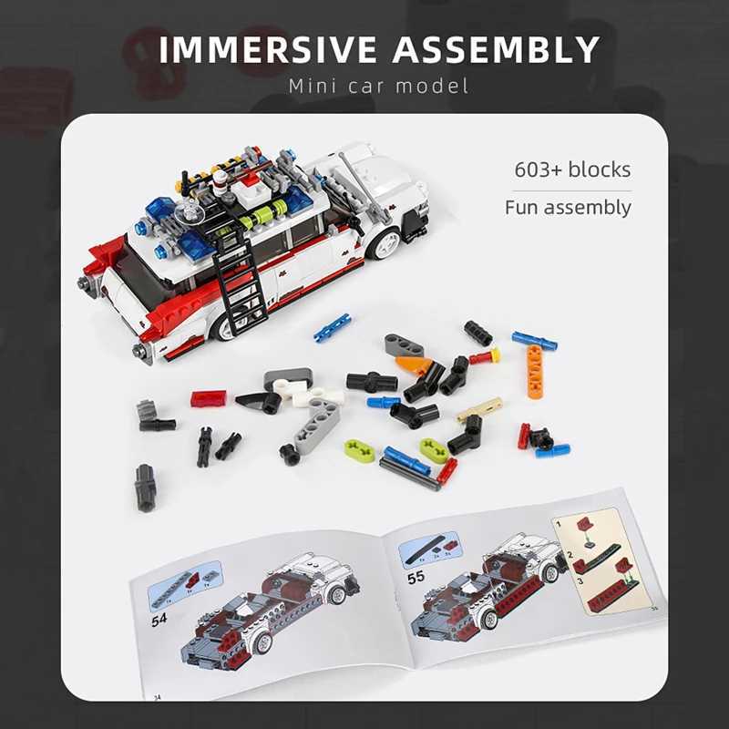 City Technical er Speed Racing Model Building Blocks MOC Mini Movie Car Assembly B DIY Toys Childrens Gifts Y250315