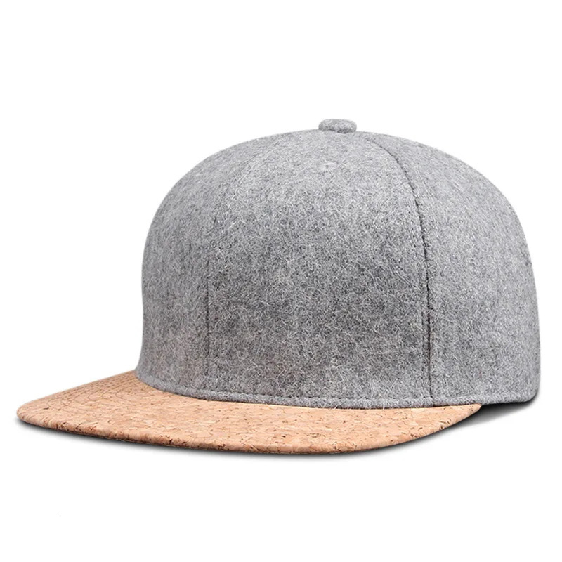 Dad Winter Felt Hip Hop Hat Flat Top Felt Baseball Hat Big Bone Man Plus Size Suitable Buckle Hat 56cm 58cm 60cm 62cm 64cm 250314