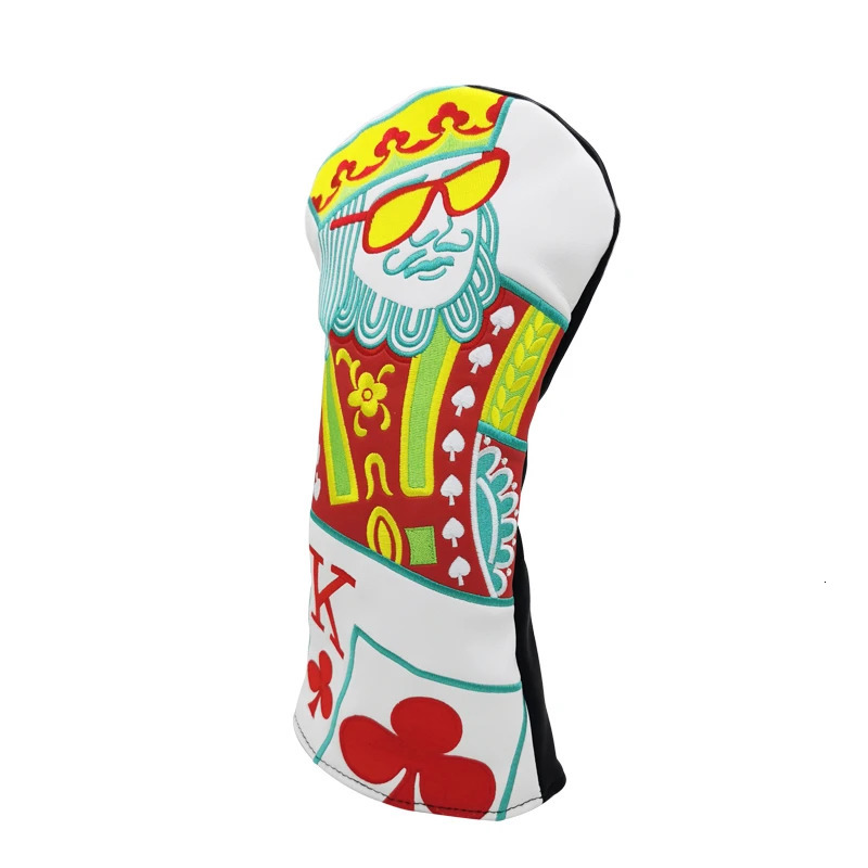 JQK Golf Club #1 #3 #5 Wood Headcovers Driver Fairway Woods Cover PU Leather High quality Putter Head Covers 250314