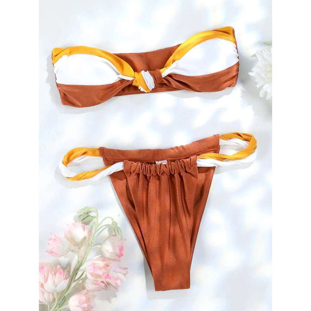 Banribbikini - Women's two-piece swimsuit, patchwork set, sexy, beachwear, new collection, 2024