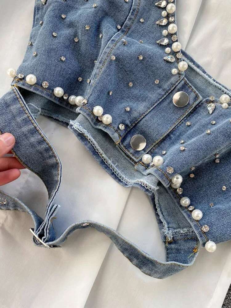 Spring Autumn New Temperament Blouse Female Lapel Beaded Stacking Bead Blusa Sg Waistcoat C Fashion Two-Piece Shirt C814