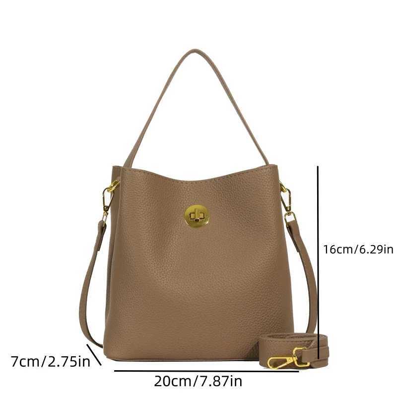 Womens cross bag womens bucket bag large capacity single shoulder fully matched handbag Y250315