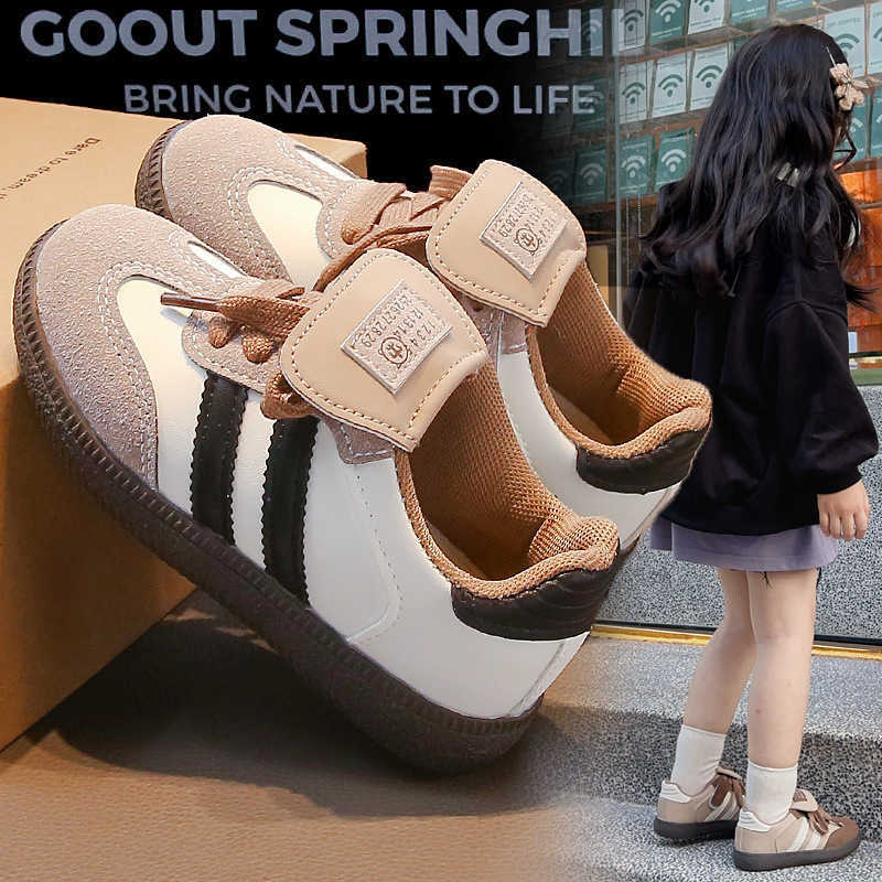 Athletic Outdoor Girls shoes 2025 new spring and autumn style childrens casual lightweight Forrest Gump shoes for girls fashion sports board shoes for