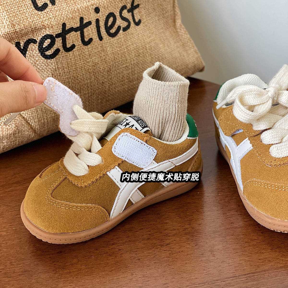 Athletic Outdoor 15-37 Baby board shoes 2025 autumn new item girls Forrest Gump shoes casual shoes one year old boys single shoesY2503140QLA