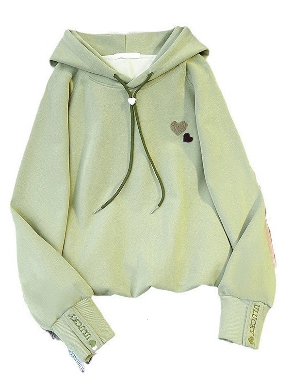 Ddmyshoesvip Girls Hoodie Spring Autumn New Outfit Stylish Little Girl Korean Version Autumn And Winter Plus Velvet Hooded Top Children S Clothing