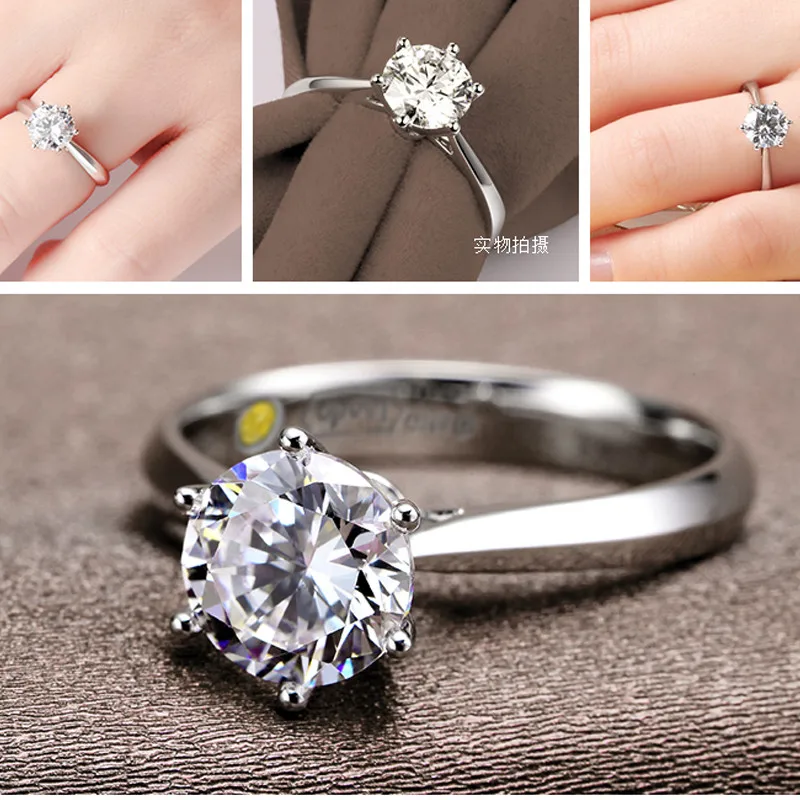 Luxury Unisex Sterling Silver Rings with Sparkling Austrian Crystals Perfect for Weddings & Proposals
