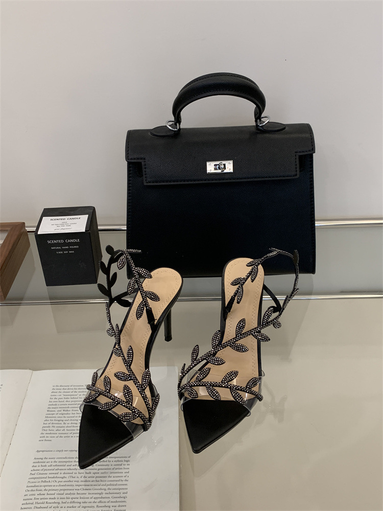 Diamond high women, slim heels for spring and summer, sexy socialite with pointed toe sandals, fairy style ddmypanda