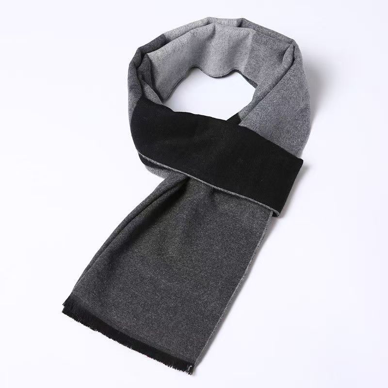 T292 New Men's Scarf Wool Scarf Winter Korean All-match Student Thickening Warm Neck Scarf