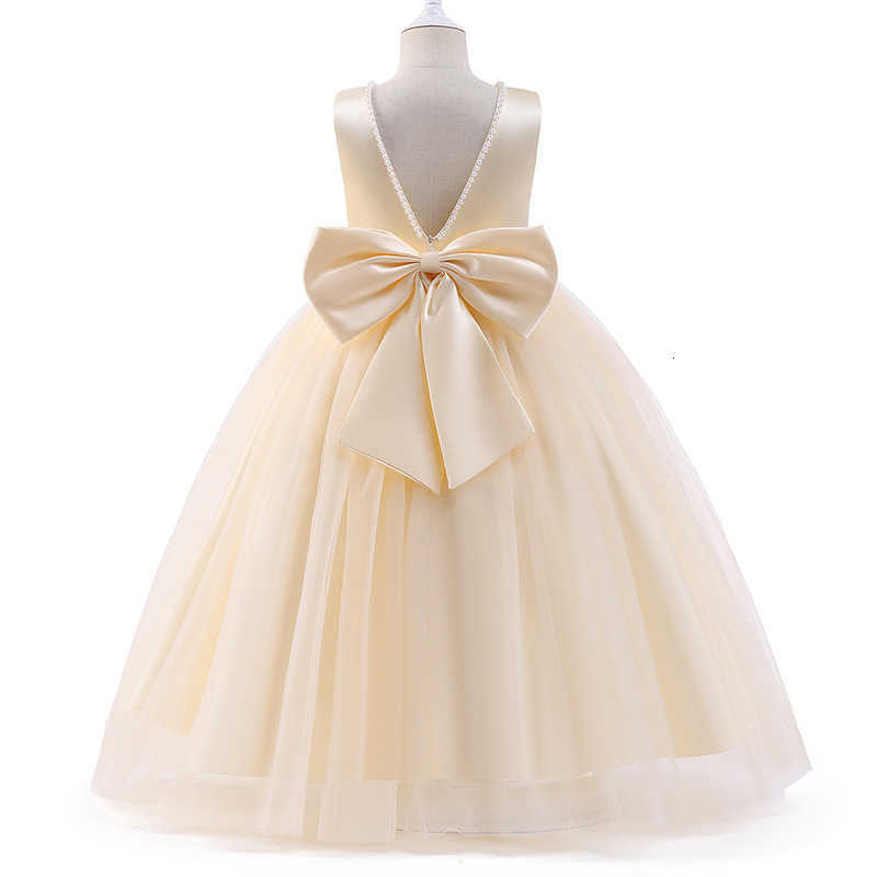 Girl's Dresses Flower girl wedding dress, girl backless dress, little girl host party dress, fluffy dress