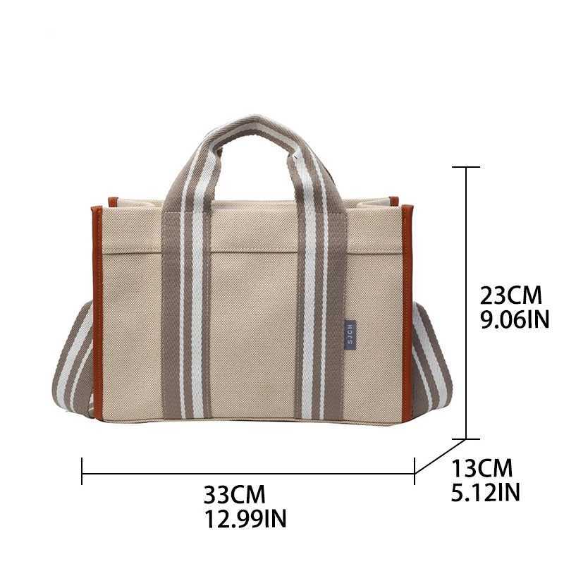2024 New Retro Womens Large Capacity Canvas Shoulder Bag Y250315