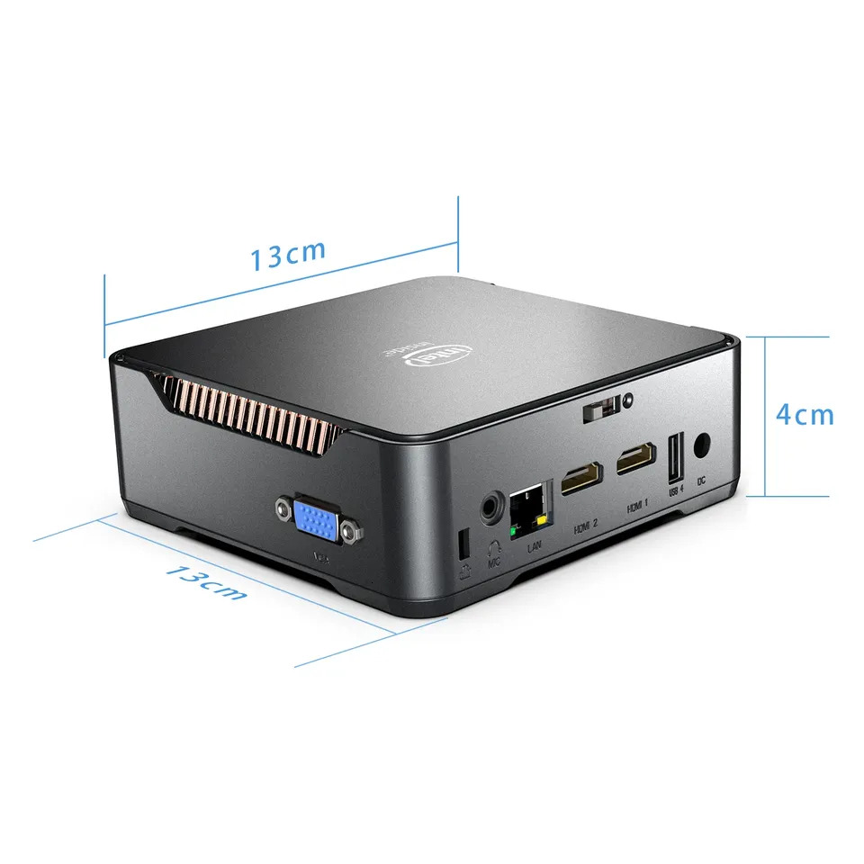 GK3V Mini PC Intel Alder Lake N95 N100 Twin N150 8GB/16GB 512GB Windows 11 Pro Gaming Computer 4K 60Hz HDMI VGA Win 11 Minipc