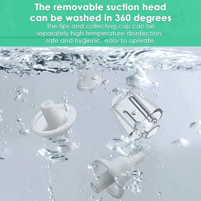Electric baby nose cleaner with 3 silicone tips adjustable suction electric childrens nose sprayer safe convenient and low noise 250314