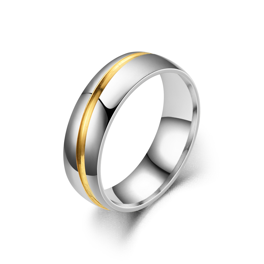 Sophisticated Classic Vnox Wedding Ring Set for Couples High-Quality 316L Stainless Steel Construction