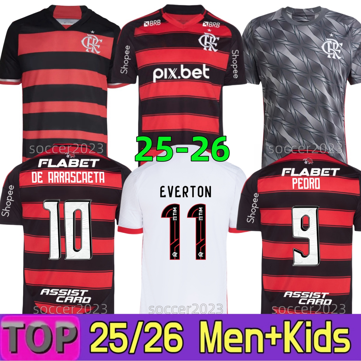 Flamengo jerseys 25 26 PEDRO GERSON football shirts DE ARRASCAETA DE LA CRUZ B.HENRIQUE soccer jersey player version 2025 2026