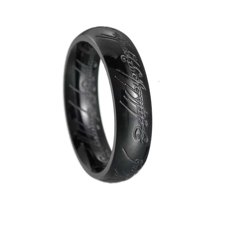 European American Popular Stainless Lord of The Rings Men's and Women's Non Fading Titanium Steel Trendy Jewelry