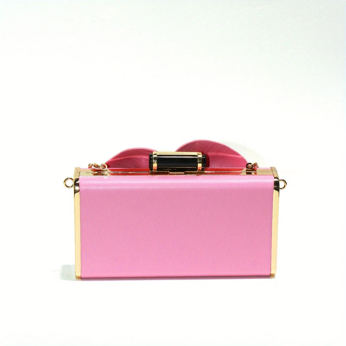 Chinese Style Floral Shoulder Bag Square Chain Crossbody Clutch with Petal Womens Evening Party Purse 250311
