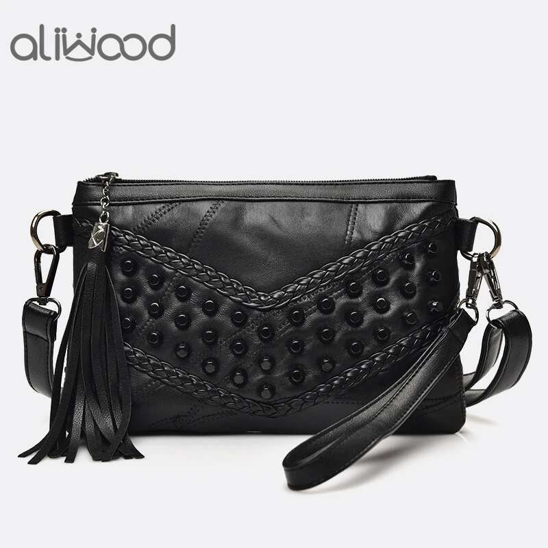 2025 New Tassel Women's Bag Designer Fashion Tassel Handbag Leather Women's Crossbody Bag Women's Bundle