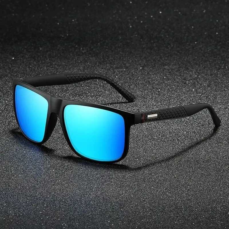Fashionable retro square polarized sunglasses for men and women luxury brand designers for men sunglasses for driving fishing UV400 glasses for men W2