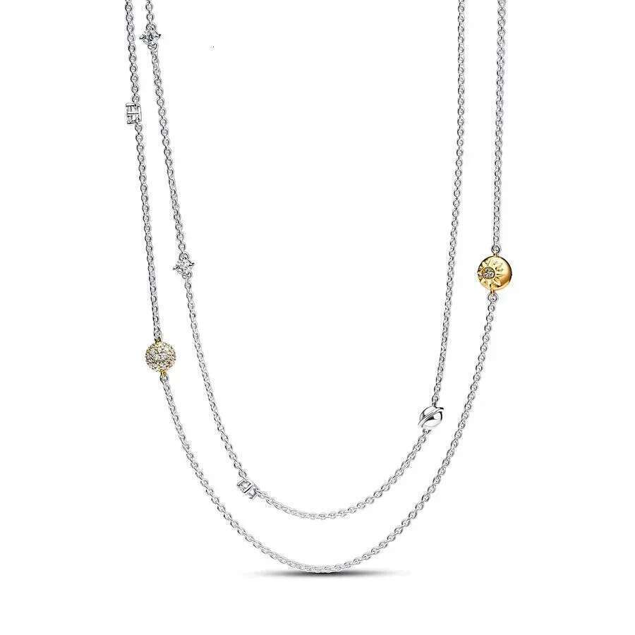 New 925 Sterling Silver Pretty Sparking Sun Moon Ring Earrings Two Colors Chain Bracelets Fit Women Jewelry Set Gift