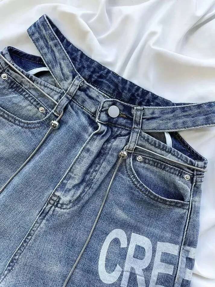 Ripped Women 2023 Female Clothing Vintage Jeans Woman High Waist Y2k Women's Pants Streetwear Denim Baggy Korean Fashion